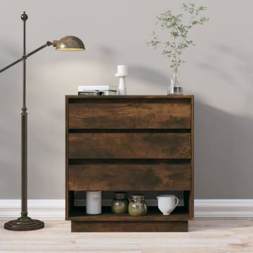 Stylish Smoked Oak Sideboard - 70x41x75 cm | HipoMarket