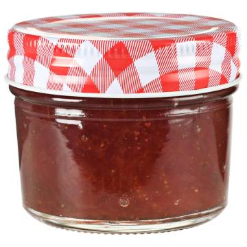 Glass Jam Jars with Lids - 24 pcs, 110 ml | Hipo Market