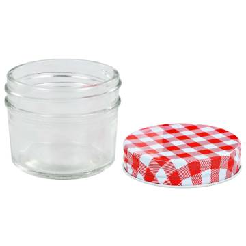 Glass Jam Jars with Lids - 24 pcs, 110 ml | Hipo Market