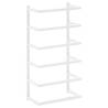 Towel Rack White 24x12x48 cm Steel - Stylish Bathroom Storage