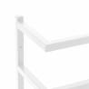 Towel Rack White 24x12x48 cm Steel - Stylish Bathroom Storage