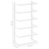 Towel Rack White 24x12x48 cm Steel - Stylish Bathroom Storage