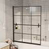 Shower Enclosure ESG 116x140 cm Black | Stylish & Functional