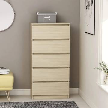 Drawer Sideboard Sonoma Oak 60x35x121 cm - Stylish Storage Solution