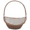 Durable Firewood Basket with Handle | Rustic Brown Willow