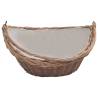 Durable Firewood Basket with Handle | Rustic Brown Willow