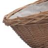 Durable Firewood Basket with Handle | Rustic Brown Willow