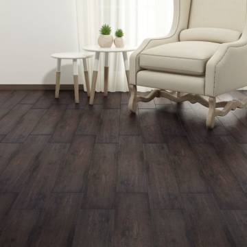 Self-Adhesive PVC Flooring Planks - Dark Brown | 2.51 m²