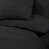 Black Cotton Duvet Cover Set 200x200 cm | Hipomarket