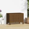 Garden Storage Box Honey Brown 76x42.5x54 cm - Solid Pine Wood