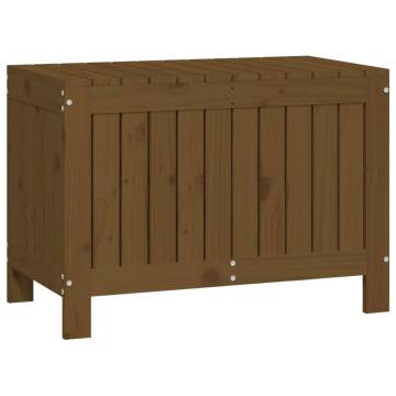 Garden Storage Box Honey Brown 76x42.5x54 cm - Solid Pine Wood