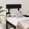 Bed Headboard Black 103.5x3x81 cm Solid Wood Pine Colour black Size 103.5 x 81 cm Quantity in Package 1 