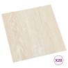 Self-Adhesive Flooring Planks 20 pcs - PVC Beige | HipoMarket