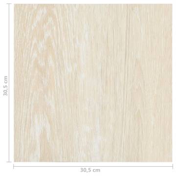 Self-Adhesive Flooring Planks 20 pcs - PVC Beige | HipoMarket