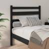 Stylish Black Bed Headboard - Solid Pine Wood | Hipo Market