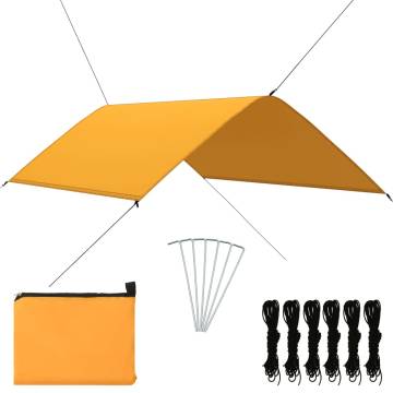 Outdoor Tarp 3x2 m Yellow - Versatile Camping Solution