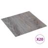 Self-adhesive Flooring Planks 20 pcs PVC 1.86 m² Light Brown Colour light brown and black Number of 1 