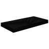 Floating Wall Shelf High Gloss Black 50x23x3.8 cm MDF Colour high gloss black Size 50 x 23 x 3.8 cm Quantity in Package 1 Number of Pieces 