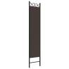 3-Panel Brown Room Divider - 120x200 cm Fabric | HipoMarket