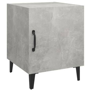 Concrete Grey Bedside Cabinet - Stylish & Functional Storage