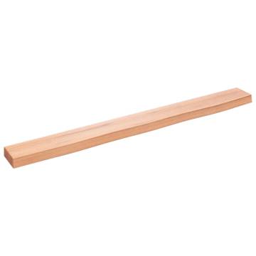 Light Brown Wall Shelf - Solid Oak - 100x10x4 cm | Hipo Market