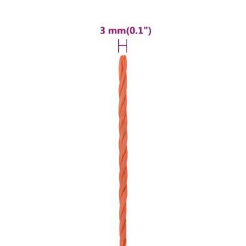 Work Rope Orange 3mm 25m - Durable Polypropylene Rope