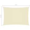 Sunshade Sail Oxford Fabric 2.5x5 m - Cream | Hipo Market