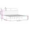 Metal Bed Frame with Headboard Black - 183x213 cm | Hipo Market