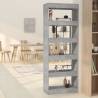 Book Cabinet/Room Divider Concrete Grey 60x30x166 cm Engineered Wood Colour concrete grey Quantity in Package 1 