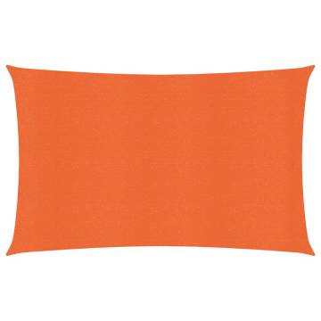 Sunshade Sail 160 g/m² Orange 2x4.5 m - HDPE Outdoor Protection