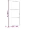 Stylish White Matt Glass and Aluminium Interior Door 102.5x201.5 cm