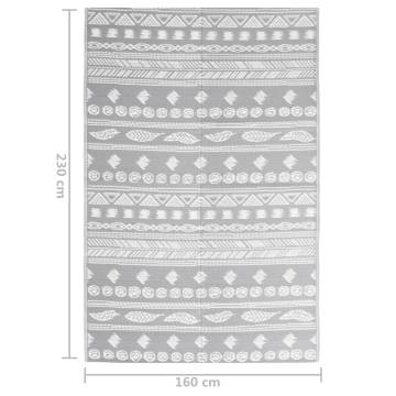 Trendy Outdoor Rug Grey 160x230 cm - Perfect for Patios