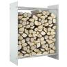 Firewood Rack White 80x35x100 cm Tempered Glass Colour white Size 80 x 35 x 100 cm 