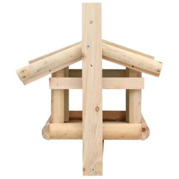 Bird Feeder Solid Wood 35x29.5x21 cm - Durable & Stylish