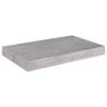 Concrete Grey Floating Wall Shelves - 4 Pcs | HipoMarket