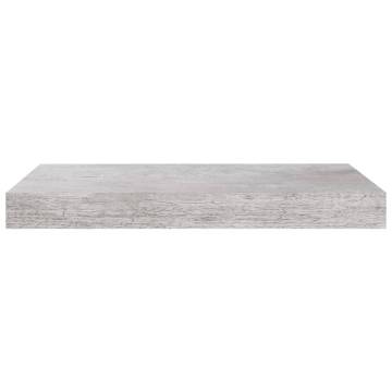 Concrete Grey Floating Wall Shelves - 4 Pcs | HipoMarket