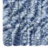 Blue and White Insect Curtain - 90x200 cm Chenille | Hipo Market