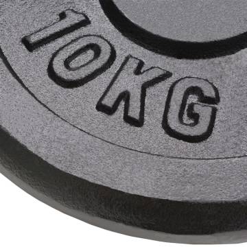 Weight Plates 2x10 kg Cast Iron - Home Gym Essentials