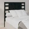 Headboard Black 106x4x100 cm Solid Wood Pine Colour black Size 106 x 100 cm Quantity in Package 1 