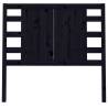 Headboard Black 106x4x100 cm Solid Wood Pine | HipoMarket