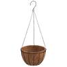 Hanging Planters 4 pcs with Coco Liners - Stylish Black Steel