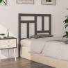 Bed Headboard Grey 80.5x4x100 cm Solid Wood Pine Colour grey Size 80.5 x 100 cm Quantity in Package 1 