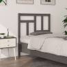 Stylish Grey Bed Headboard - Solid Pine Wood - 80.5x4x100 cm