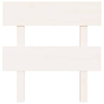 Stylish White Bed Headboard - 78.5x3x81 cm Pine Wood