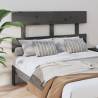 Bed Headboard Grey 138x3x81 cm Solid Wood Pine Colour grey Size 138 x 81 cm Quantity in Package 1 