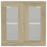 Hanging Glass Cabinet - Sonoma Oak 60x31x60 cm | HipoMarket