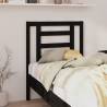 Bed Headboard Black 81x4x100 cm Solid Wood Pine Colour black Size 81 x 100 cm Quantity in Package 1 