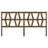 Stylish Honey Brown Pine Bed Headboard - 206x4x100 cm