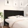 Bed Headboard Black 185.5x4x100 cm Solid Wood Pine Colour black Size 185.5 x 100 cm Quantity in Package 1 