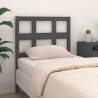 Bed Headboard Grey 105.5x4x100 cm Solid Wood Pine Colour grey Size 105.5 x 100 cm Quantity in Package 1 